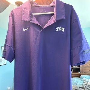 Men’s extra large Nike dry fit TCU polo
